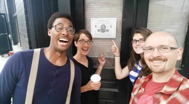 Neighborhood crew is excited that Front Street Cafe will soon be open!